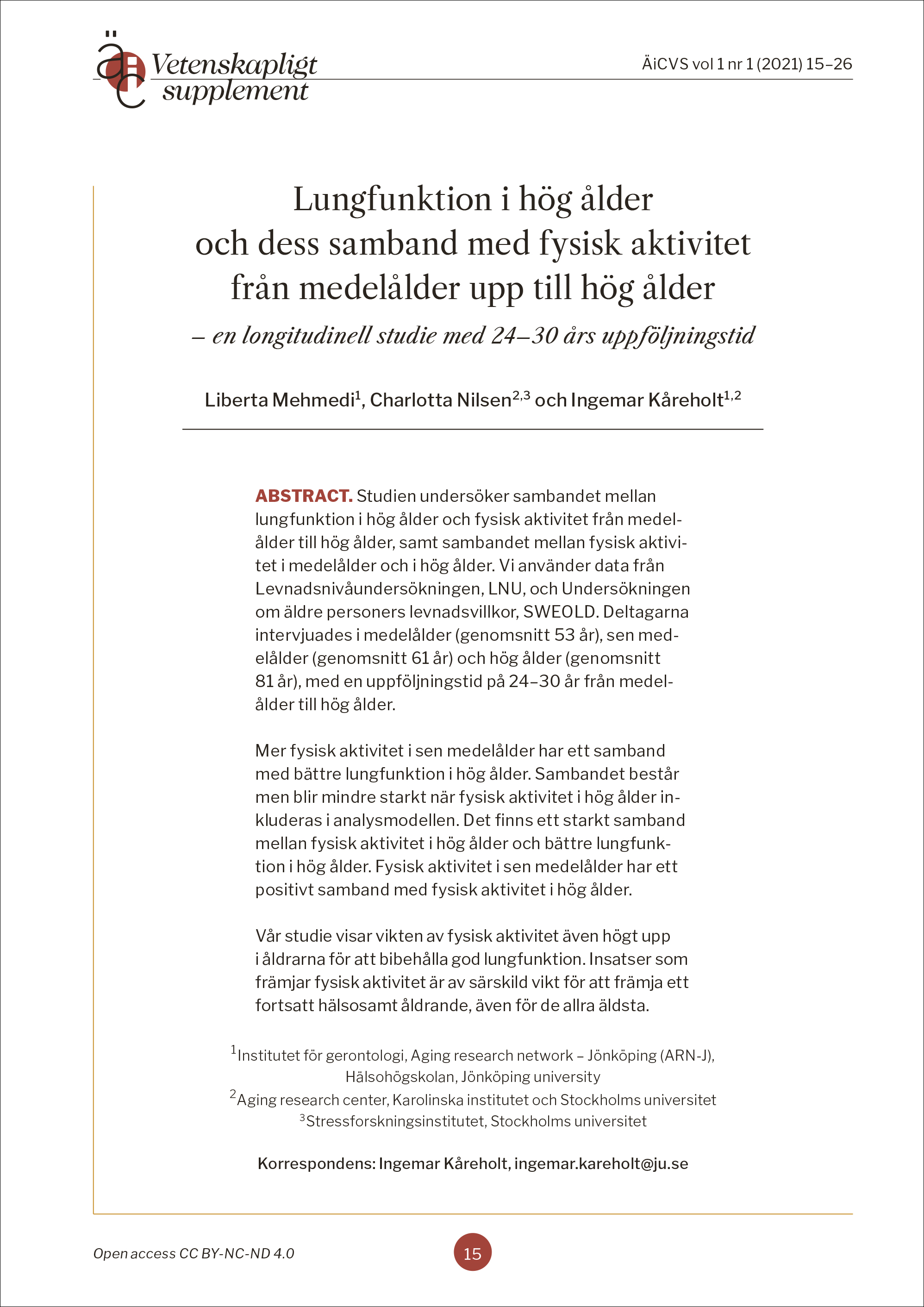 Titelsida för artikel Mehmedi m fl